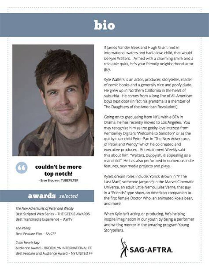 Actor Bio