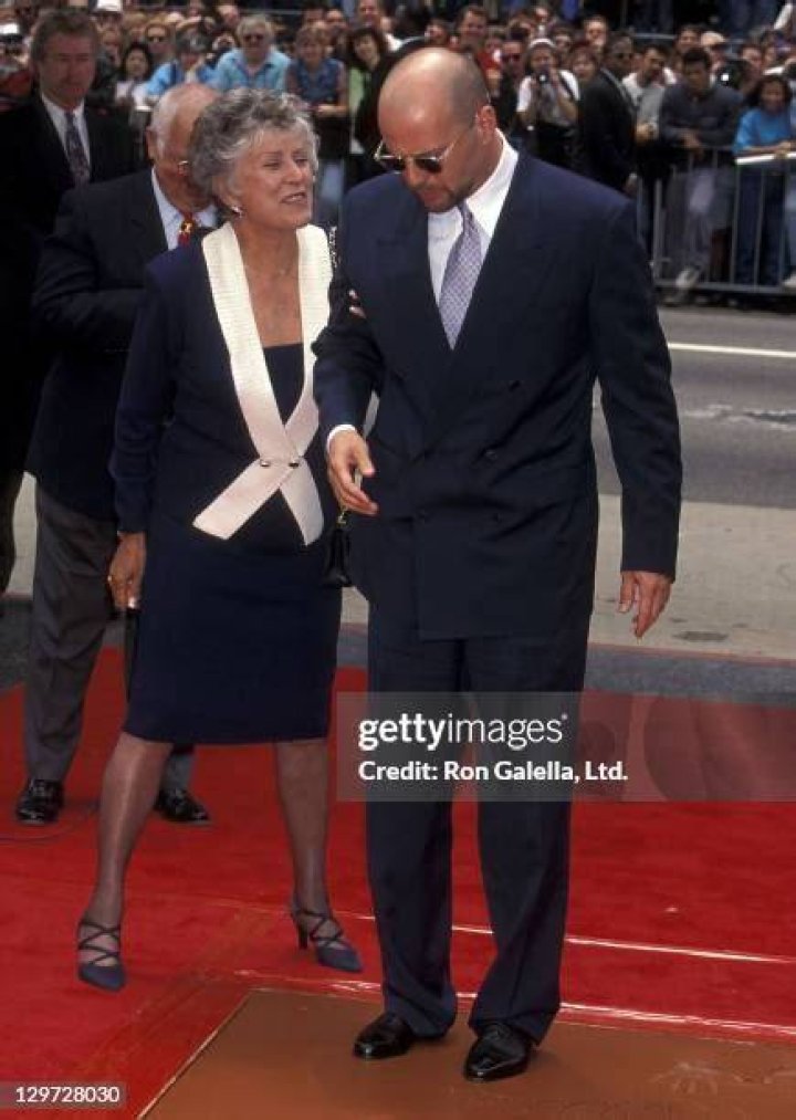 Bruce Willis And Mother Marlene Willis At The Ceremony Honoring Bruce