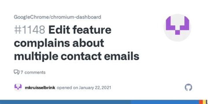 Edit feature complains about multiple contact emails · Issue 1148