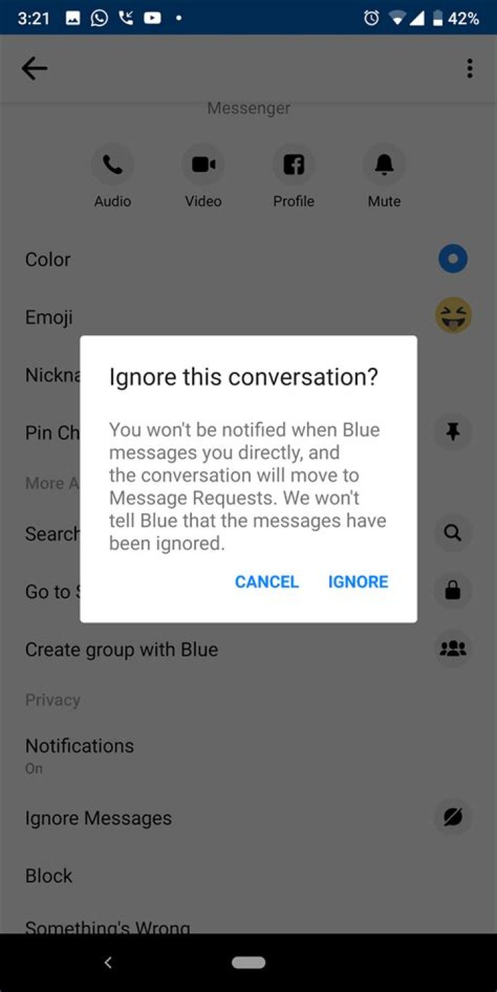 Facebook Messenger Mute vs Ignore Know the Difference