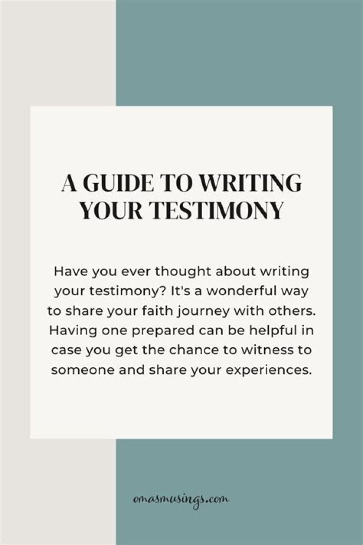 How to write your testimony writing effective evangelistic Christian