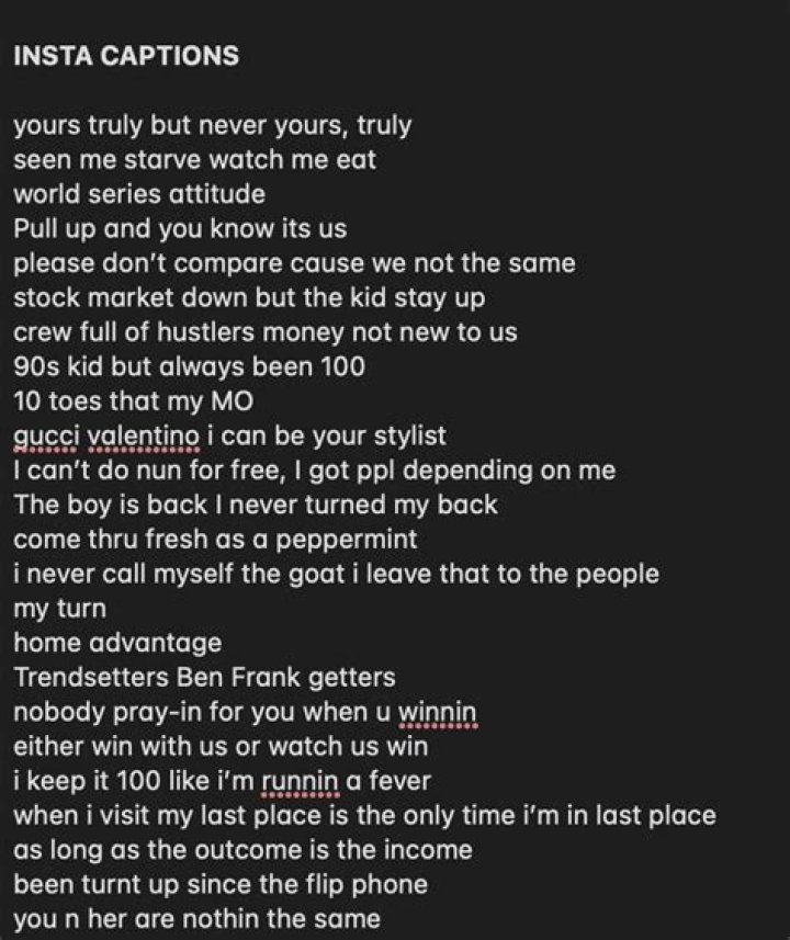 IG Rap Captions for Epic Selfies