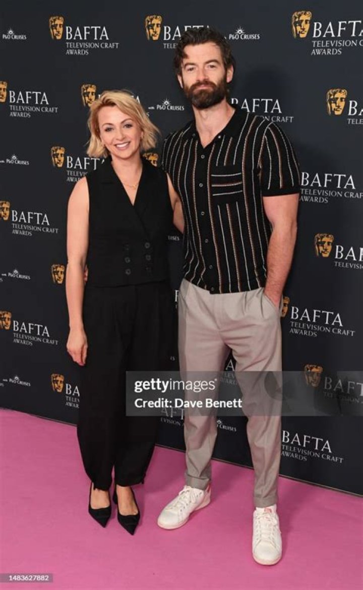 Lisa McGrillis and Stuart Martin attending the nominees' party for the