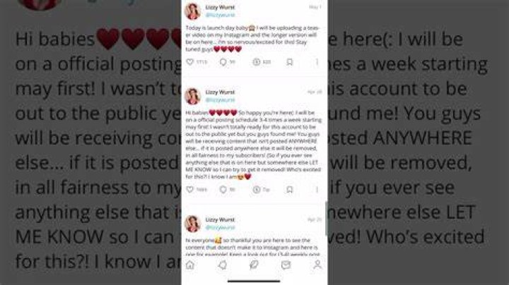 Lizzy Wurst only fans account. (pt. 2/2.) YouTube