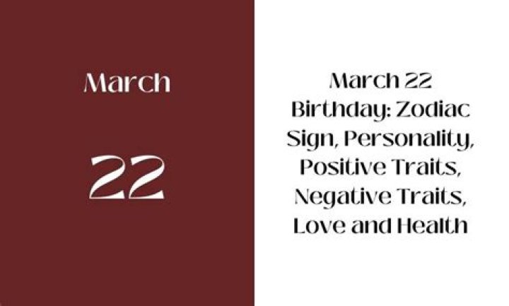 march 22 birthday