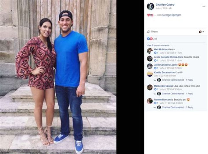 Meet Charlise Castro, Springer's fiancée and former softball