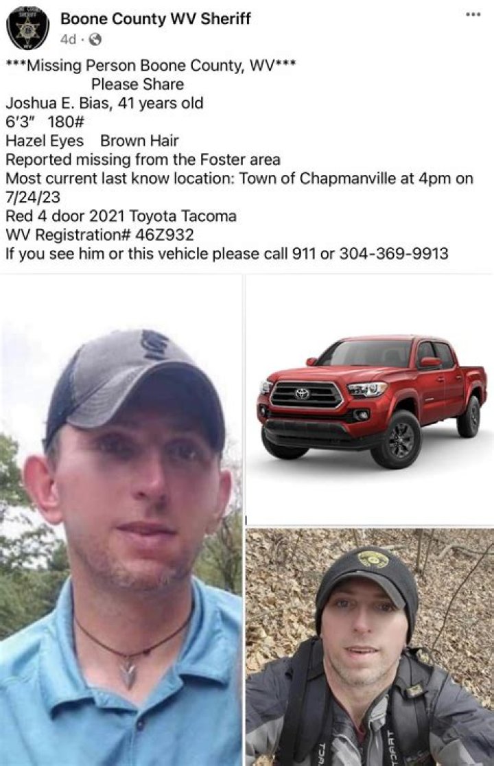 MISSING PERSON JOSH BIAS, Logan, WV r/WestVirginia