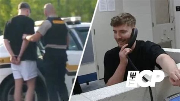 MrBeast gets arrested and taken into custody for a YouTube prank
