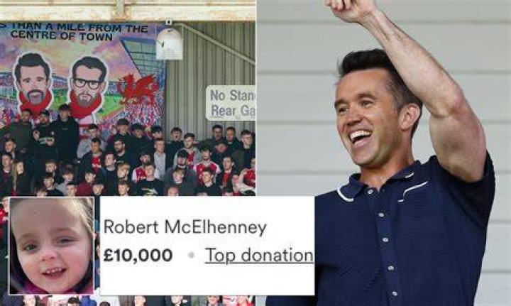 Rob McElhenney donates &pound;6,000 to Wrexham AFC fan with cerebral palsy