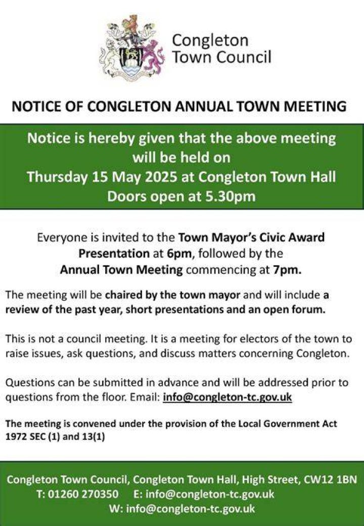 Rob Moreton Congleton Town Council