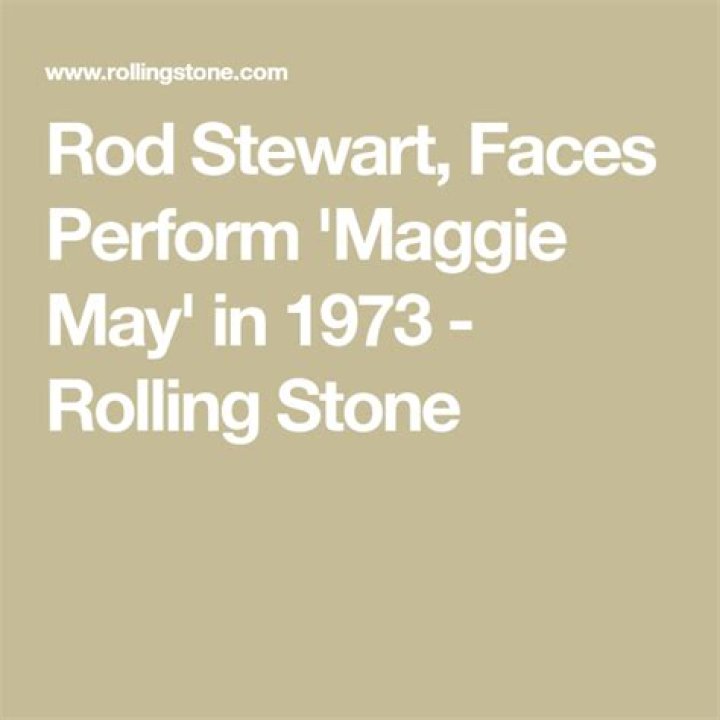 Rod Stewart, Faces Perform 'Maggie May' in 1973 Rolling Stone