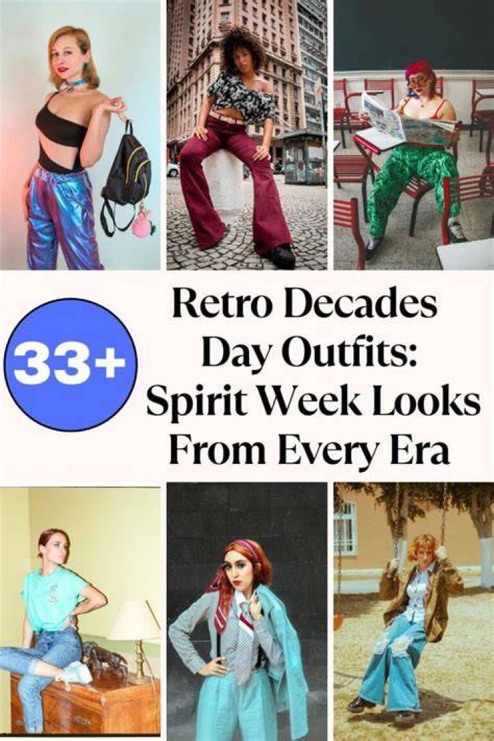 Spirit week decade day ideas decadedayoutfits Spirit week decade day
