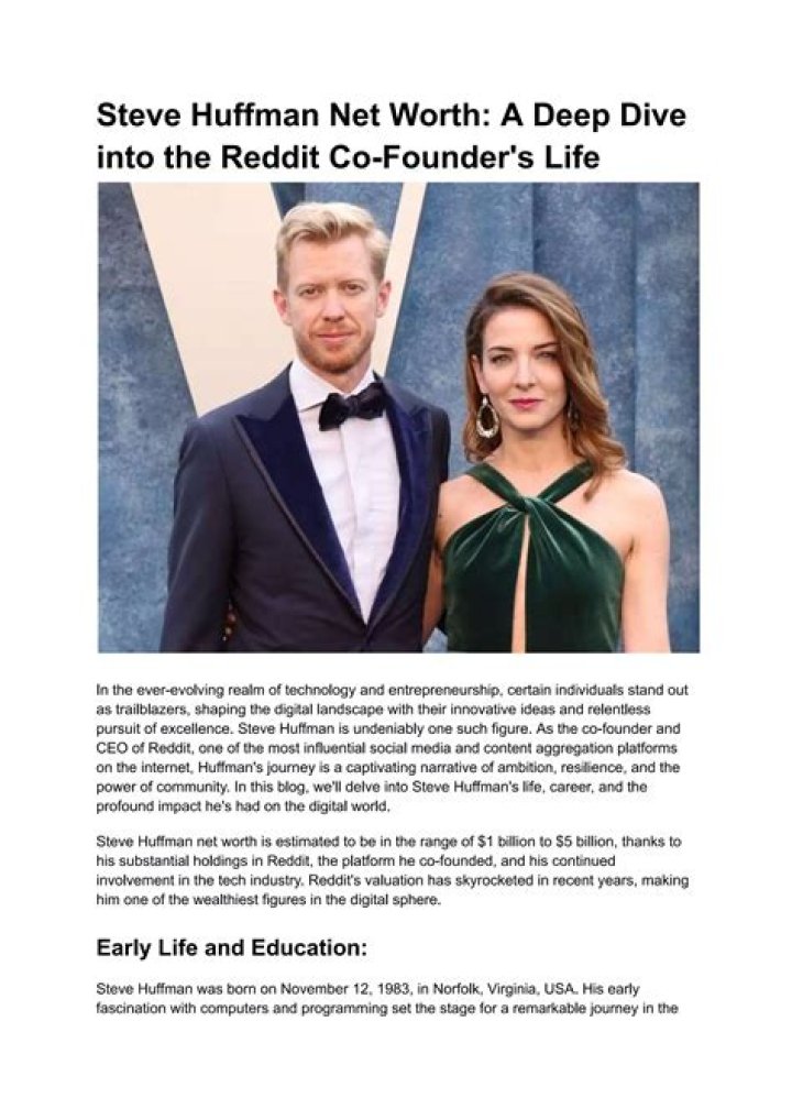Steve Huffman Net Worth Girlfriend Famous People Today