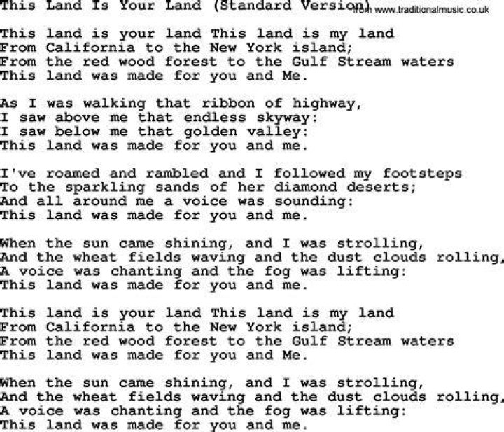 This Land Is Your Land This Land Is Your Land