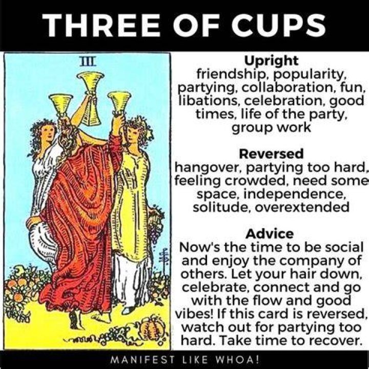 three of cups three of cups