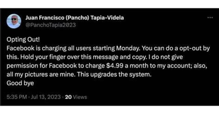 Will Facebook Start Charging Users 4.99 a Month? What We Know